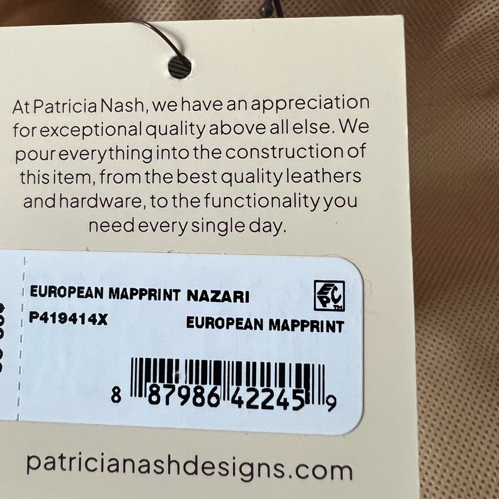 NWT Patricia Nash Leather Nazari Wallet- European Map - Picture 7 of 7